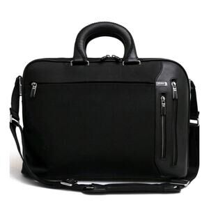 TUMI Black Arrive Narita Slim Briefcase Business Bag